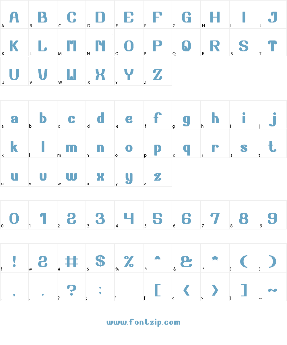 CHALK BOARD Font Character